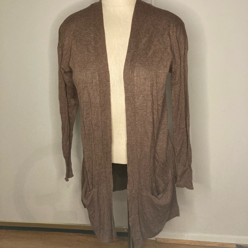 Pink Rose Brown Lightweight Sweater